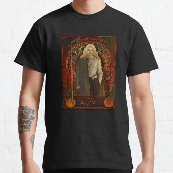 Alucard from Castelvania in Art Nouveau style Classic T-Shirt