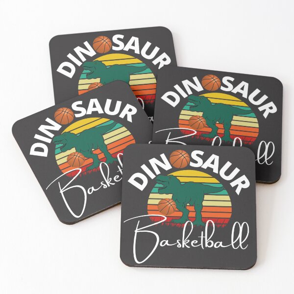 Item preview, Dinosaur Playing Basketball (Sunset) designed and sold by UnboundFull.