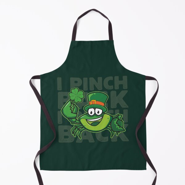 Item preview, Cute I PINCH BACK Funny Green Crab wearing St. Patrick’s Hat and holding Green Four-leaf Clover St. Patrick’s Day Quote Irish Humor Souvenir designed and sold by zenturtlemerch.