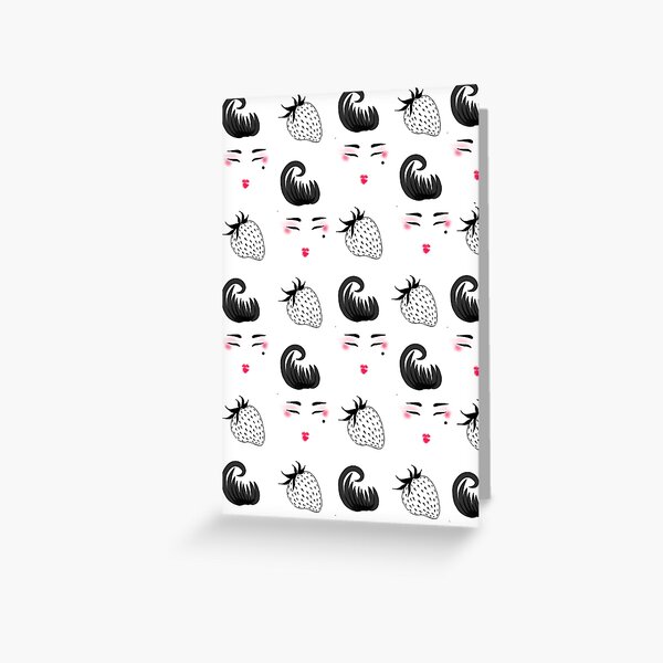 Geisha pattern Greeting Card