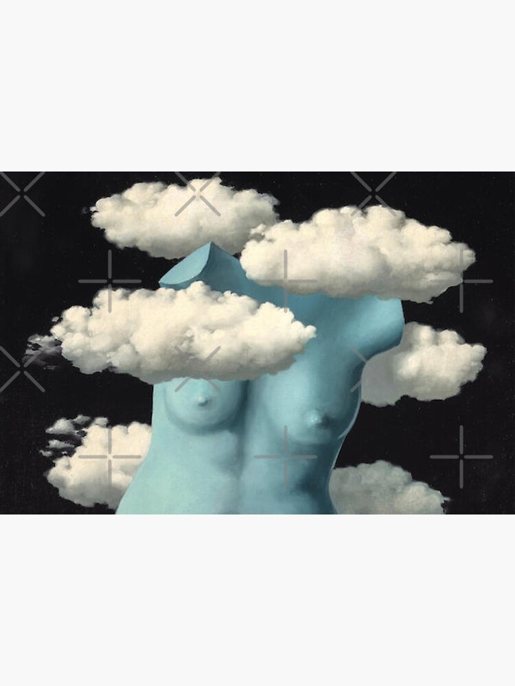 Rene Magritte Naked In The Clouds Photographic Print By HidalgoArt