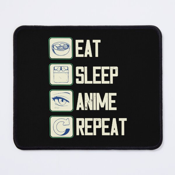 Item preview, Eat Sleep Anime Repeat designed and sold by patternprint1.