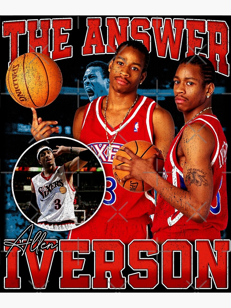 Allen Iverson wallpaper I made in the style of a vintage bootleg