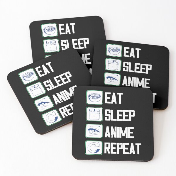 Item preview, Eat Sleep Anime Repeat designed and sold by patternprint1.
