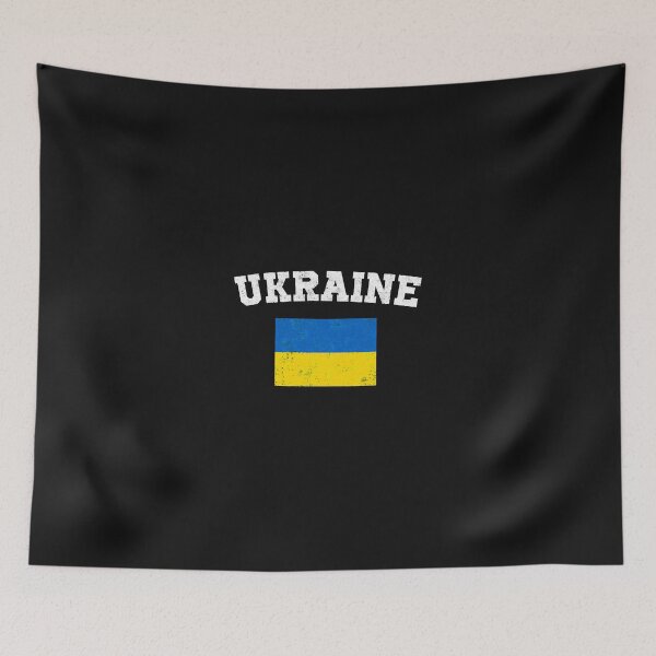 Aperçu de l'œuvre Chemise de drapeau ukrainien - Vintage Ukraine créée et vendue par PreshitaChhabra.