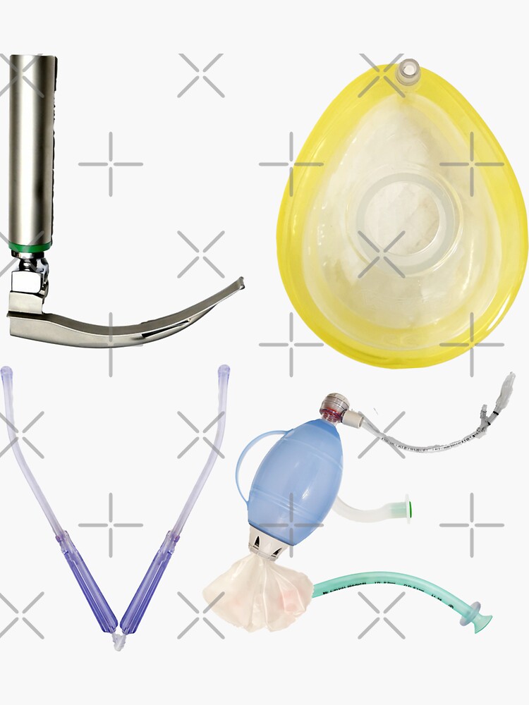 "Anesthesia love anesthesia airway equipment" Sticker by charlielim