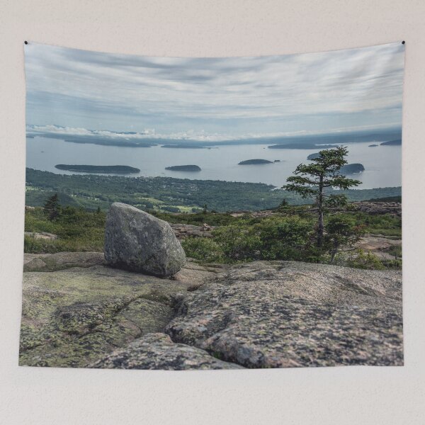 Item preview, travel mountain ocean water nature wall tapestry Acadia National Park Maine 3 designed and sold by travel101.