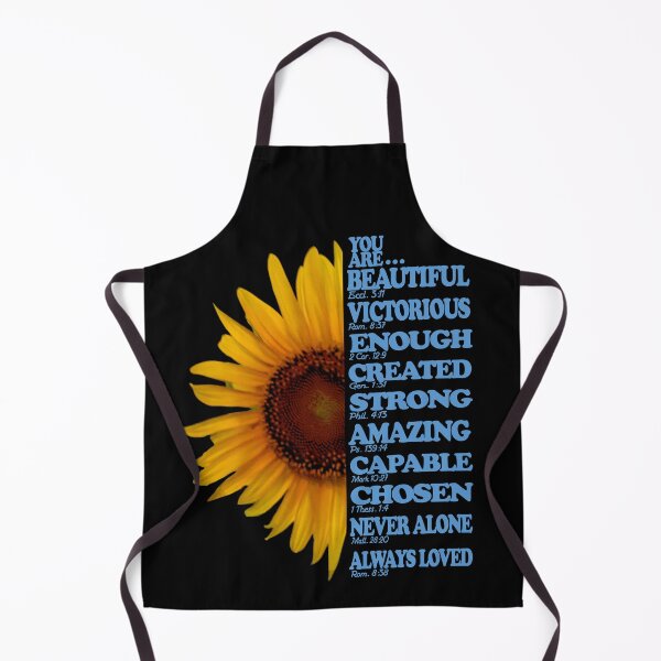 Item preview, You Are Beautiful Victorious Enough Bible Verses Sunflower designed and sold by toddbrooney.