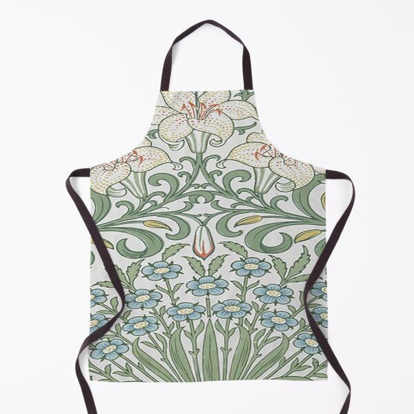 Item preview,  William Morris Garden Pattern-Vintage Green And Blue  Botanical Floral Leaves  -Victorian Wallpaper, designed and sold by Tamas Das.