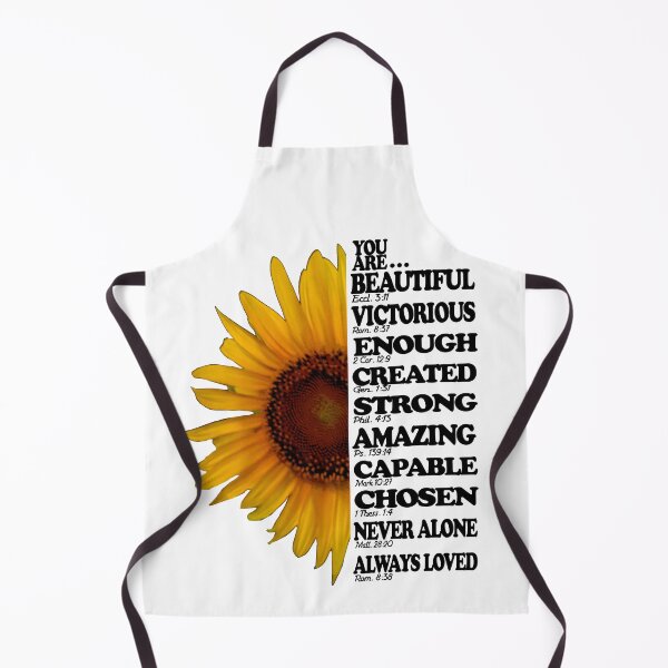 Item preview, You Are Beautiful Victorious Enough Bible Verses Sunflower designed and sold by toddbrooney.