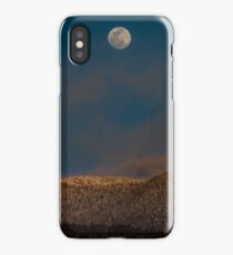 Nature Moonrise in the Mountains Travel Moon Snow Tree Tapestries iPhone Case/Skin