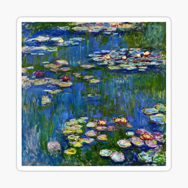Vista previa del artículo con la obra «Claude Monet - Nenúfares 1916», diseñado y vendido por artcenter.