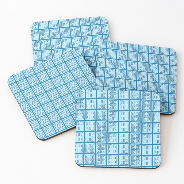 Item preview, Soft Blue Greek Key Pattern designed and sold by Tamas Das.