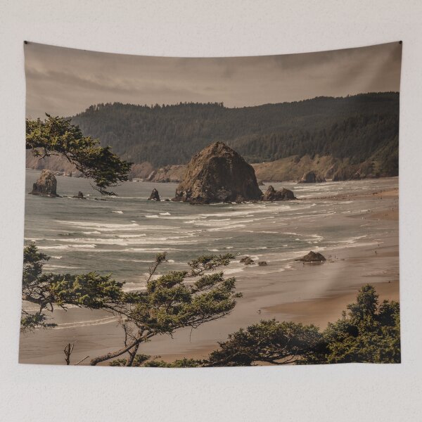 Item preview, Beach Water Travel - Cannon Beach Oregon Wall Art Tapestry - Photograph designed and sold by travel101.