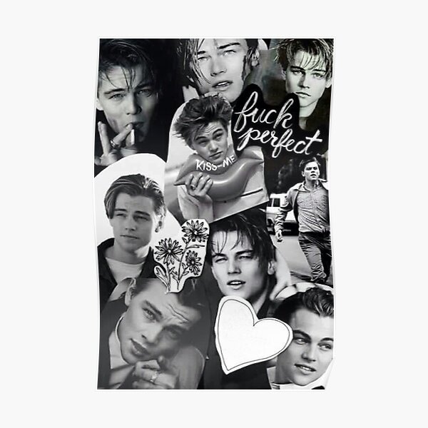 Leo Leonardo DiCaprio Handsome Collage Poster