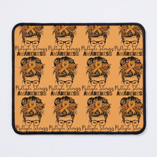 Item preview, Multiple Sclerosis awareness messy hair bun for women designed and sold by DesignByMai.