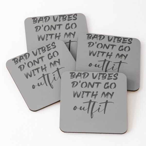 Item preview, Bad Vibes D&x27;ont Go With My Outfit  Sticker designed and sold by troyjamess.