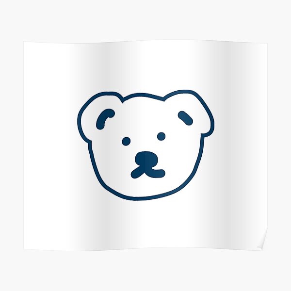 korean bear posters redbubble