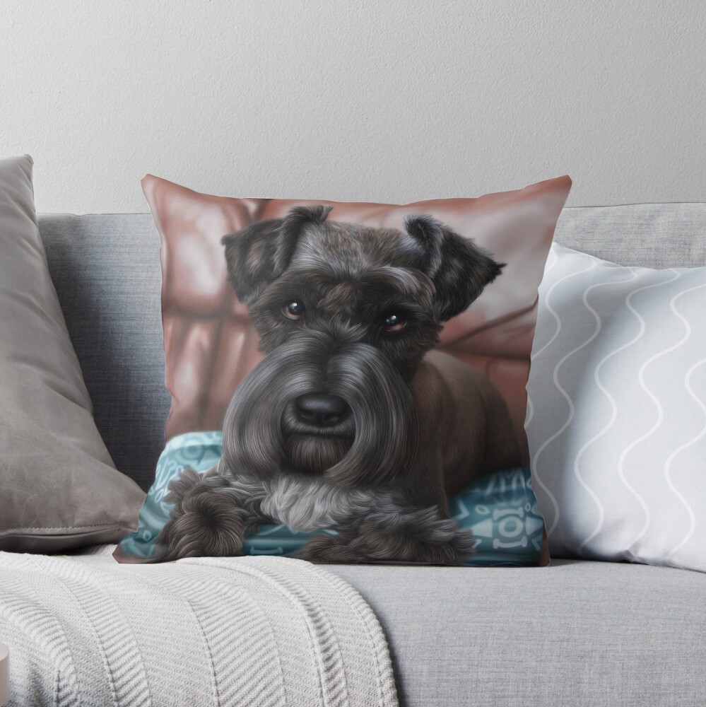 schnauzer chum pillow