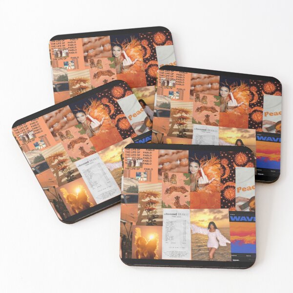 Item preview, Orange Collage Peach Wave Aesthetic Wall Classic . designed and sold by AudrinaLang76.