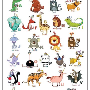 Artwork thumbnail, The Icky Animal Alphabet by ickypen