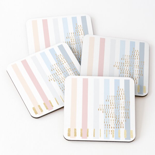 Item preview, Pastel stripe with faded gold designed and sold by atelierflaneur.