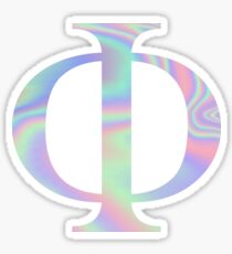 Phi Holographic Greek Sorority Sticker