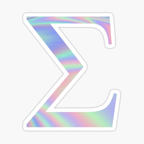 Sigma Holographic Greek Sorority Sticker