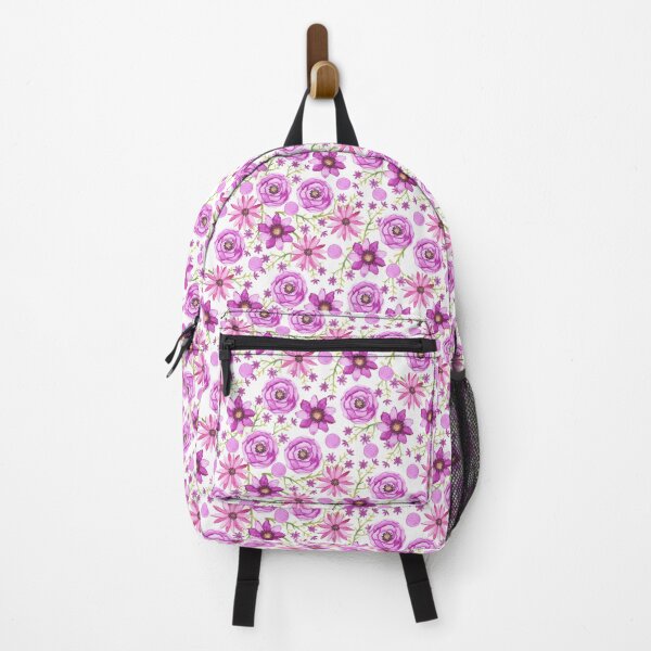 Item preview, Springtime floral watercolor purple pattern designed and sold by FunnyChameleon.