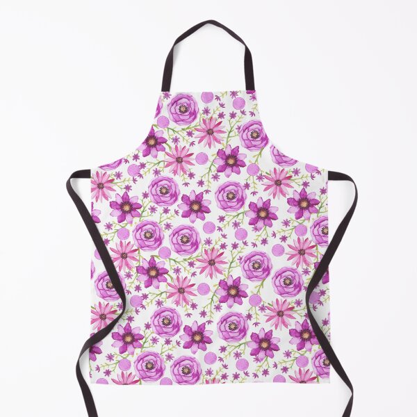 Item preview, Springtime floral watercolor purple pattern designed and sold by FunnyChameleon.