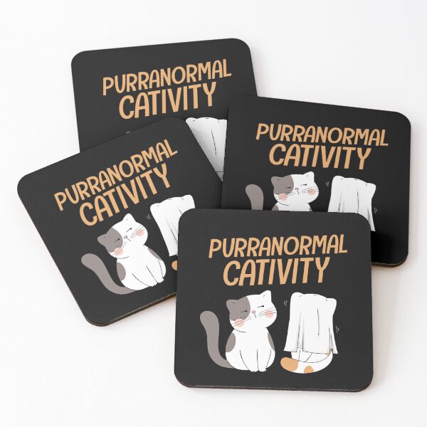 Item preview, Purranormal Cativity Funny Cat Ghost Halloween Party designed and sold by Toralloisa.