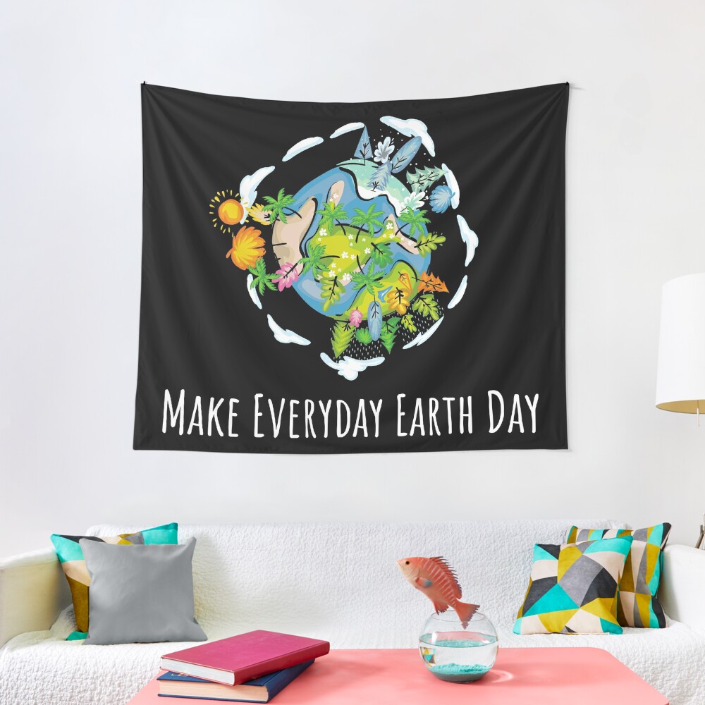 Disover Make Every Day Earth Day Tapestry