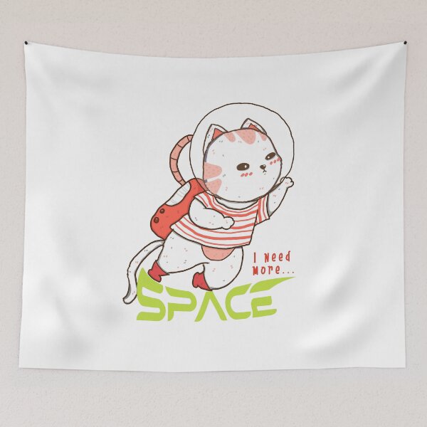 Item preview, Outer Space Galaxy Cats, I Need More Space For My Cat designed and sold by podekom.