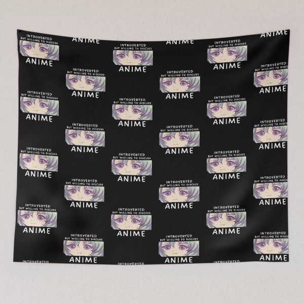 Item preview, Introverted But Willing To Discuss Anime designed and sold by patternprint1.