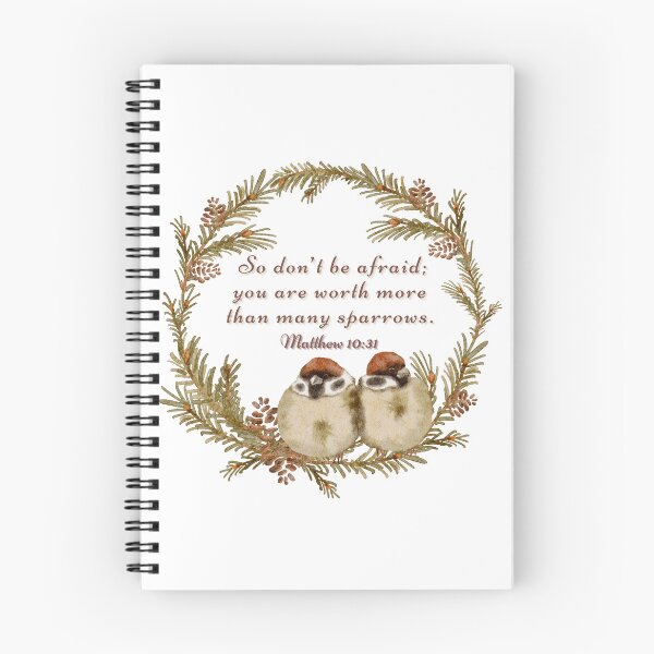 Item preview, Matthew 10:31 -  So don’t be afraid; you are worth more than many sparrows. designed and sold by FlutterByH.