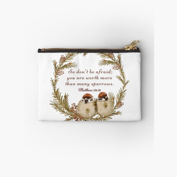 Item preview, Matthew 10:31 -  So don’t be afraid; you are worth more than many sparrows. designed and sold by FlutterByH.