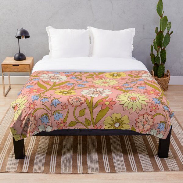Item preview, Spring Florals Luna- Pink Pattern designed and sold by Happy  People Prints.