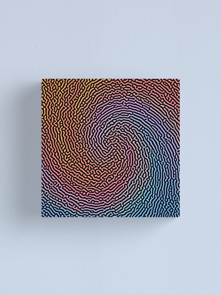 Alternate view of Fingerprint Wave Canvas Print