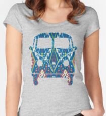 KOMBIVAN. EMITS ONLY FUNKY RETRO STYLE Women's Fitted Scoop T-Shirt