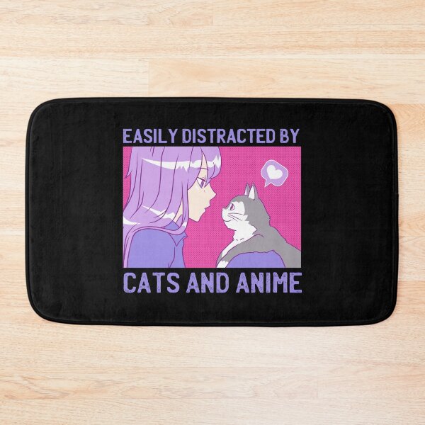 Item preview, Easily Distracted By Cats And Anime designed and sold by patternprint1.