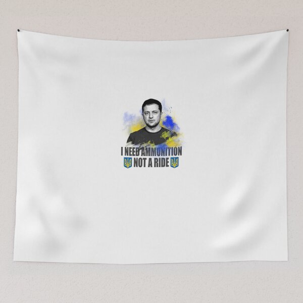 Item preview, Volodymyr Zelensky - I Need Ammunition Not A Ride designed and sold by vooART.