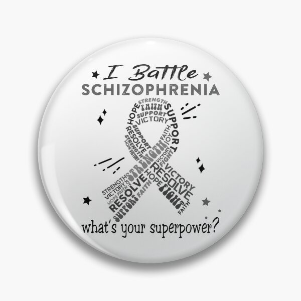 Item preview, Schizophrenia Warrior, I Battle Schizophrenia What's Your Superpower? designed and sold by Greggwillard.