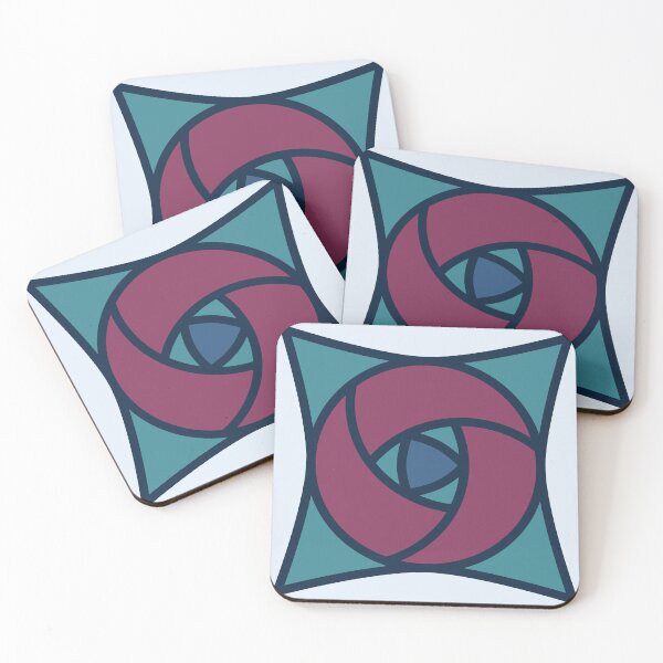 Artikelvorschau, Geometrisches Muster: Nouveau Rose: Cottage entworfen und verkauft von Red Wolf.