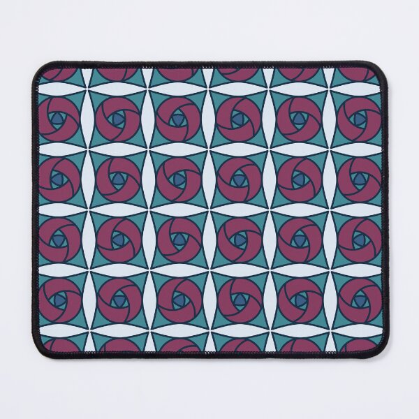 Item preview, Geometric Pattern: Nouveau Rose: Cottage designed and sold by Red Wolf.