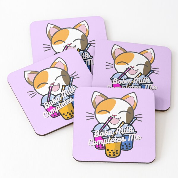 Item preview, Cat Drinking Boba Milk designed and sold by GleamingGiant.