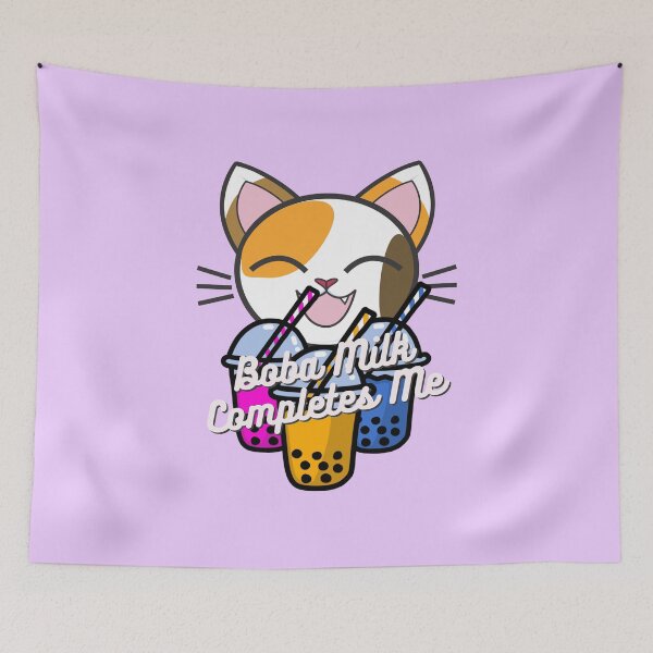 Item preview, Cat Drinking Boba Milk designed and sold by GleamingGiant.