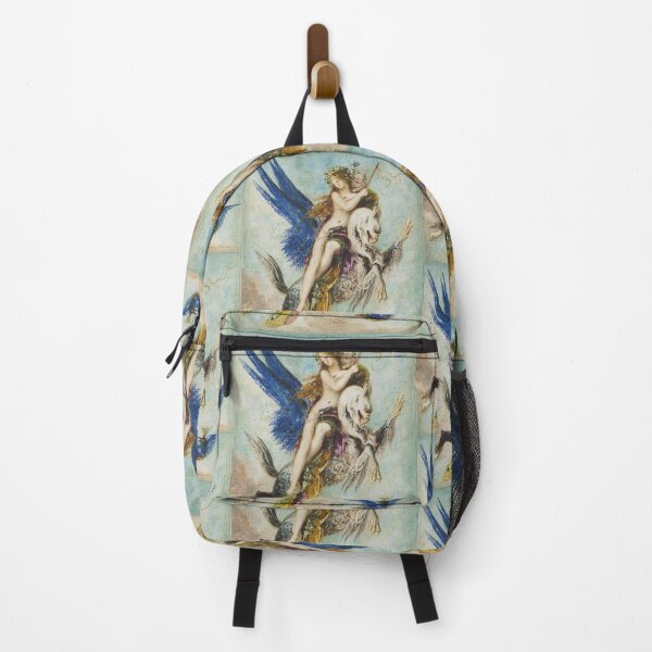 Item preview, Lady Riding a Griffin Vintage Gustav Moreau painting designed and sold by Vintage Designs +.