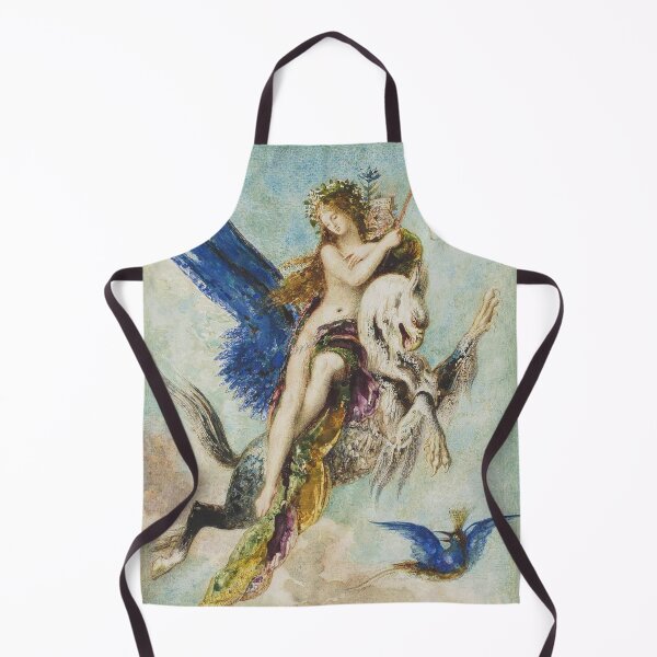 Aperçu de l'œuvre Lady Riding a Griffin Vintage Gustav Moreau painting créée et vendue par Vintage Designs +.
