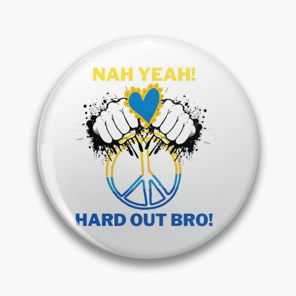 Item preview, Nah Yeah Hard out Bro Kiwi Slang for Peace in Ukraine designed and sold by BelovedBirmans.