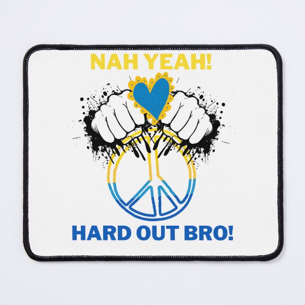 Item preview, Nah Yeah Hard out Bro Kiwi Slang for Peace in Ukraine designed and sold by BelovedBirmans.